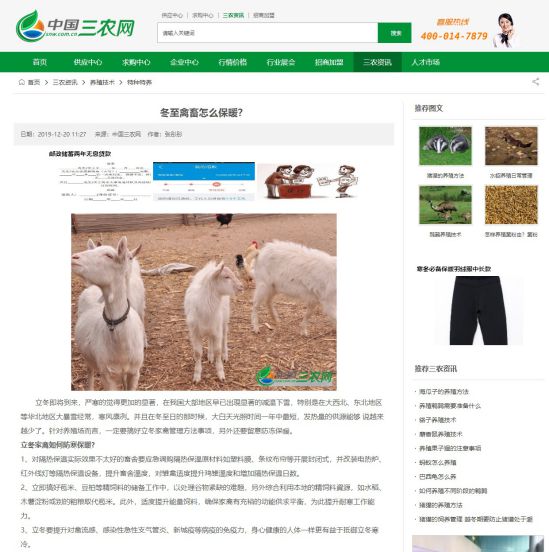 中国三农网文章页